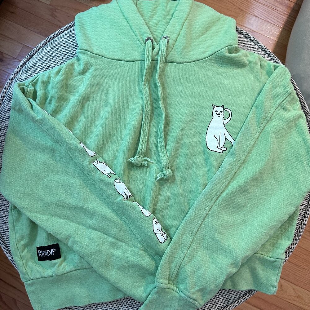RIPNDIP Green Cropped hoodie Size XS